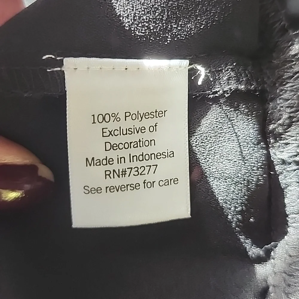 Nine West Black Long Sleeve Swing Dress - Picture 10 of 12